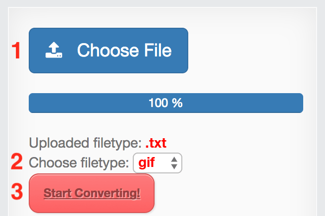 How to convert TXT files online to GIF